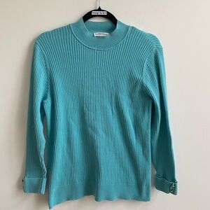 Northern Reflections Aqua Knit Sweater